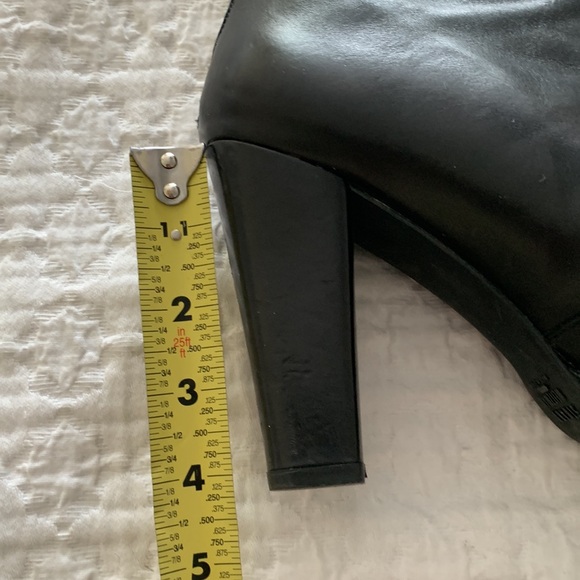 Stuart Weitzman black leather and calf hair over the knee boots size 8.5 - Picture 5 of 16